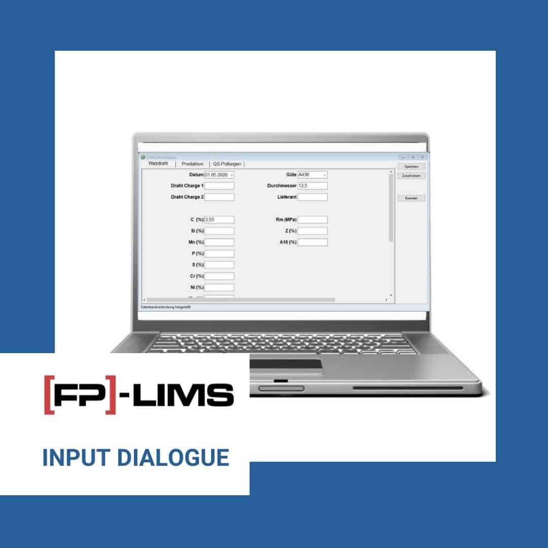 Input dialogue module fp-lims