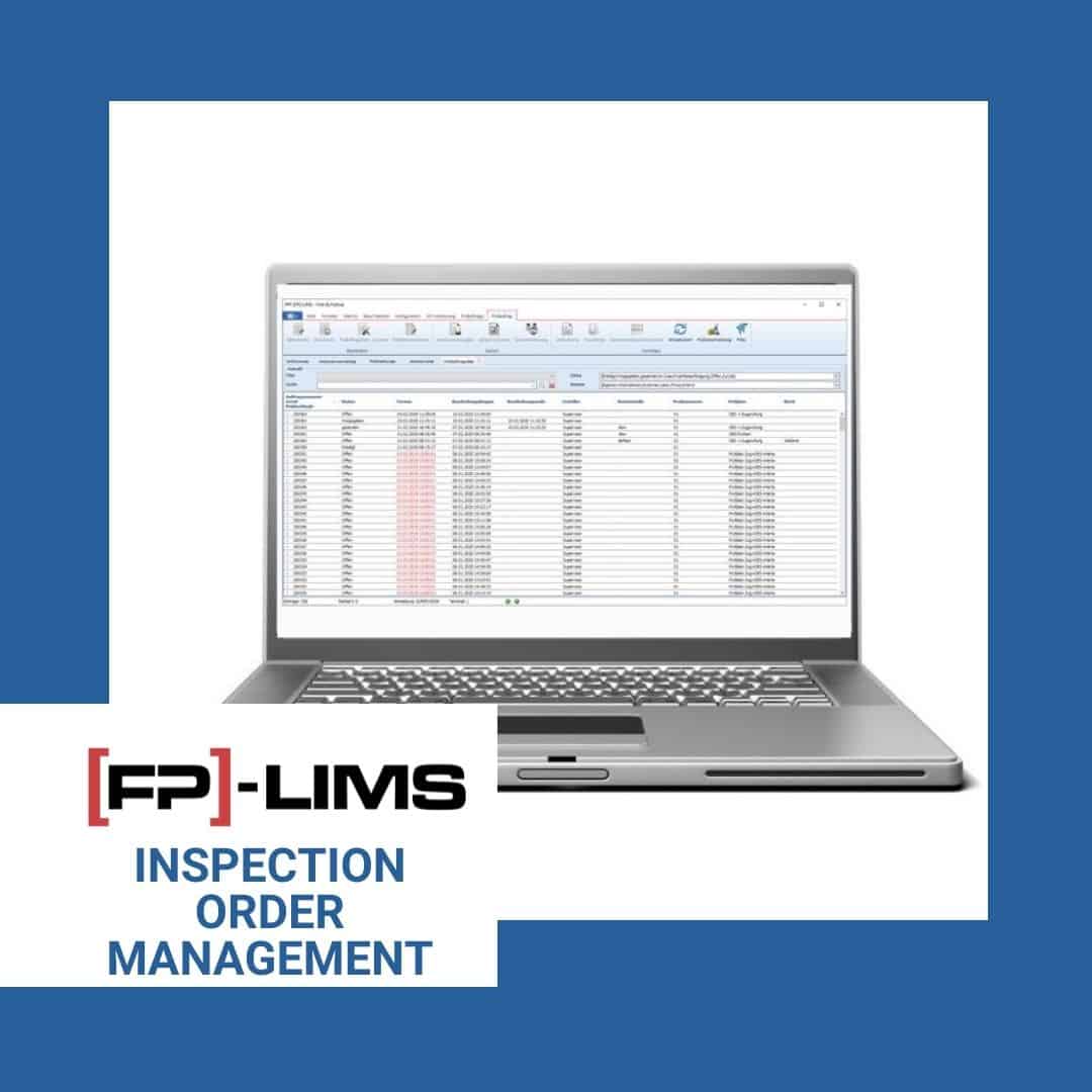 Inspection order management module fp-lims